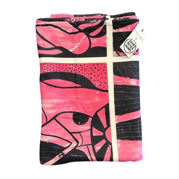 NWT Swiminista x James Peter Henry Beach Towel, Limited Edition, Pink/Black - Picture 1 of 6